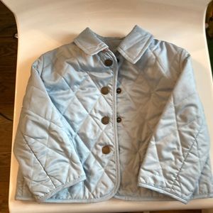 Authentic Burberry quilted 3-6 months baby coat